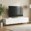 TV staliukas Televizoriaus spintelė su stalčių Balta 147 x 34,5 x 32 cm