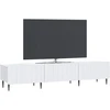 TV staliukas Televizoriaus spintelė su stalčių Balta 147 x 34,5 x 32 cm