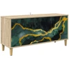 TV staliukas Televizoriaus spintelė WIJHE 102 x 33 x 50 cm Sonoma ąžuolo