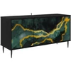 TV staliukas Televizoriaus spintelė WIJHE 102 x 33 x 51 cm Juodojo ąžuolo