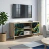 TV staliukas Televizoriaus spintelė WIJHE 102 x 33 x 50 cm Sonoma ąžuolo