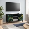 TV staliukas Televizoriaus spintelė WIJHE 102 x 33 x 51 cm Juodojo ąžuolo