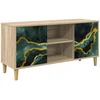 TV staliukas Televizoriaus spintelė WIJHE 102 x 33 x 50 cm Sonoma ąžuolo