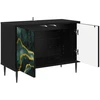 TV staliukas Televizoriaus spintelė WIJHE 69 x 33 x 50,5 cm Juodojo ąžuolo