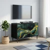 TV staliukas Televizoriaus spintelė WIJHE 69 x 33 x 50,5 cm Juodojo ąžuolo