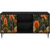 TV staliukas Televizoriaus spintelė ZAANDAM 102 x 33 x 51 cm Juodojo ąžuolo
