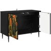 TV staliukas Televizoriaus spintelė ZAANDAM 69 x 33 x 50,5 cm Juodojo ąžuolo