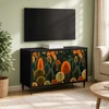 TV staliukas Televizoriaus spintelė ZAANDAM 69 x 33 x 50,5 cm Juodojo ąžuolo