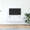 TV staliukas Televizoriaus spintelės, 2vnt., baltos, 60x31x25,5 cm, mediena