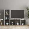 TV staliukas Televizoriaus spintelės, 2vnt., pilkos, 107x35x37cm, MDP