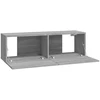 TV staliukas Televizoriaus spintelės, 2vnt., pilkos, 100x30x30cm, mediena