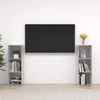 TV staliukas Televizoriaus spintelės, 2vnt., pilkos, 107x35x37cm, MDP