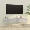 TV staliukas Televizoriaus spintelės, 2vnt., pilkos, 100x30x30cm, mediena