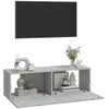 TV staliukas Televizoriaus spintelės, 2vnt., pilkos, 100x30x30cm, mediena