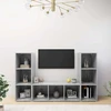 TV staliukas | Televizoriaus spintelė | 3 pcs 37 x 35 x 107.5 cm