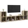 TV staliukas Televizoriaus spintelės, 4vnt., ąžuolo, 72x35x36,5cm, mediena