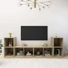 TV staliukas Televizoriaus spintelės, 4vnt., ąžuolo, 72x35x36,5cm, mediena