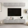 TV staliukas Televizoriaus spintelės, 4vnt., betono, 100x30x30cm, mediena