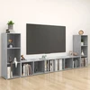 TV staliukas Televizoriaus spintelės, 4vnt., pilkos, 107x35x37cm, MDP
