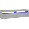 TV staliukas Televizoriaus spintelės su LED, 2vnt., betono, 75x35x40cm