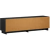 TV staliukas Televizoriaus stovas 140 x 34,5 x 40 cm Juoda Apdirbta mediena