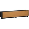 TV staliukas Televizoriaus stovas 180 x 34,5 x 40 cm Juoda Apdirbta mediena