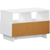 TV staliukas Televizoriaus stovas 60 x 34,5 x 40 cm Balta Apdirbta mediena