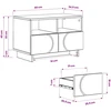 TV staliukas Televizoriaus stovas 60 x 34,5 x 40 cm Itin blizgi balta