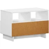 TV staliukas Televizoriaus stovas 60 x 34,5 x 40 cm Itin blizgi balta
