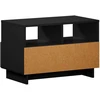 TV staliukas Televizoriaus stovas 60 x 34.5 x 40 cm Juoda Apdirbta mediena