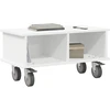 TV staliukas Televizoriaus stovas 68,5 x 35 x 35 cm Balta Apdirbta mediena