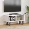 TV staliukas Televizoriaus stovas 68,5 x 35 x 35 cm Balta Apdirbta mediena