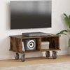 TV staliukas Televizoriaus stovas 68,5 x 35 x 35 cm Rūkyta ąžuolas