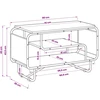 TV staliukas Televizoriaus stovas 80 x 36 x 45 cm Dūminio ąžuolo