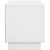 TV staliukas Televizoriaus stovas 90 x 34.5 x 40 cm Balta Apdirbta mediena