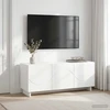 TV staliukas Televizoriaus stovas 90 x 34.5 x 40 cm Balta Apdirbta mediena