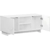 TV staliukas Televizoriaus stovas 90 x 34.5 x 40 cm Balta Apdirbta mediena