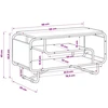 TV staliukas Televizoriaus stovas 98 x 36 x 45 cm Sendintos medienos
