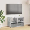 TV staliukas Televizoriaus stovas su stalčių Betono pilka 79 x 40 x 48 cm