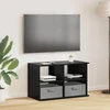 TV staliukas Televizoriaus stovas su stalčių Juodas ąžuolas 79 x 40 x 48 cm