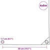 Tentas, 650g/m², 4x8m, mėlynas