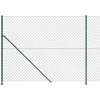 Tinklinė tvora su flanšais, žalios spalvos, 1,4x25m