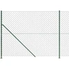 Tinklinė tvora su flanšais, žalios spalvos, 1,6x25m