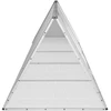 Triušių narvas, pilkas, 504,5x80,5x71cm, galvanizuotas plienas