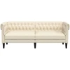 Trivietė chesterfield sofa, linas