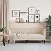 Trivietė chesterfield sofa, linas