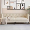 Trivietė chesterfield sofa, linas