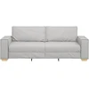 Trivietė sofa, debesų pilka, 220x78x84 cm, audinys