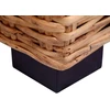 Trivietė sofa, natūralus ratanas
