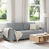 Trivietė sofa, šviesiai pilka, 220x78x84 cm, audinys